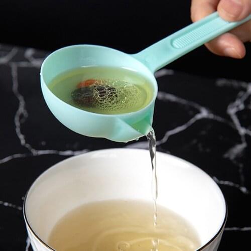 1PC Plastic Scoop Filter Grease Spoon Colander Spoon Soup Oil Separation Cooking Colander Tools Kitchen Accessories Gadgets