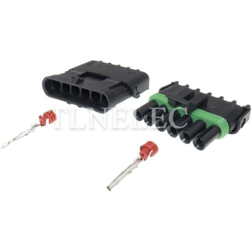 12010975 12015799 Delphi 6 Pin Way Male Female Weather Pack Adapter Automotive Car Wire Connector