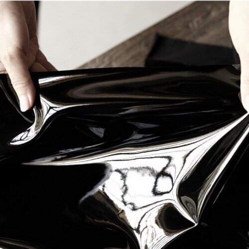 140cm*100cm Elastic Faux TPU Leather Cloth fabric Super Soft Slip Zero Solvent Waterproof Aurora Bright Mirror Super Fashion