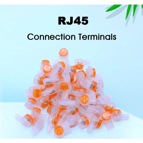 150pcs/Bag Rj45 connector crimp connection terminals k1 connector waterproof wiring ethernet cable telephone