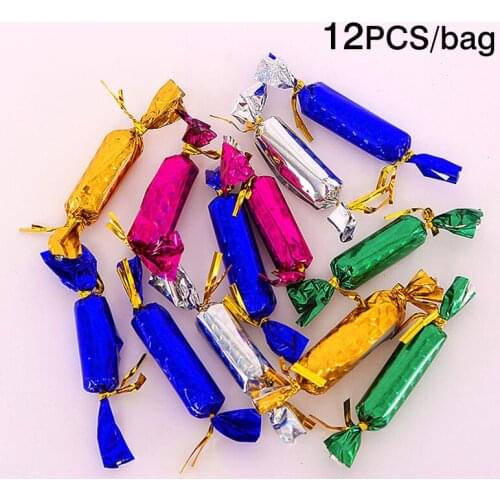 2020 Navidad Mixed Color Christmas Candy Ornament For Christmas Tree Decoration Party Wedding Birthday Decoration 12pcs/lot