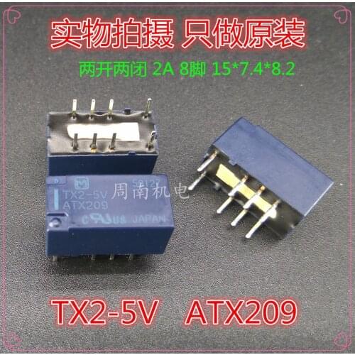5Pcs/Lot Relay Tx2-5V Tx2-Dc5V Tx2-5Vdc Atx209 8Pin/2A/5V New And Original