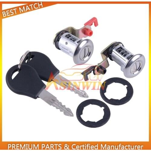 80600-01G25 New Left&Right Car Door Lock Set W/Key 80601-01G25 Fits For Nissan Pickup Pathfinder 1987 1988 1989 1990 1991