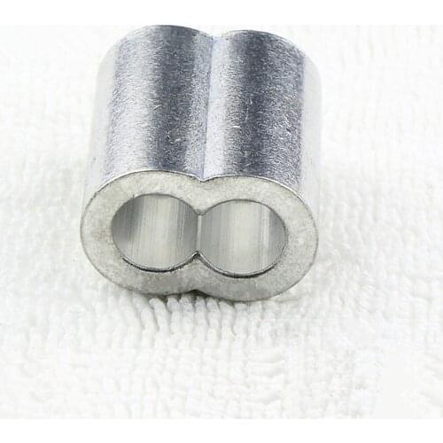 95-600pcs, M1.5--M4 figure 8 hole aluminum sleeve steel wire rope cover tighter lifting rigging hardware ,boat part,marine