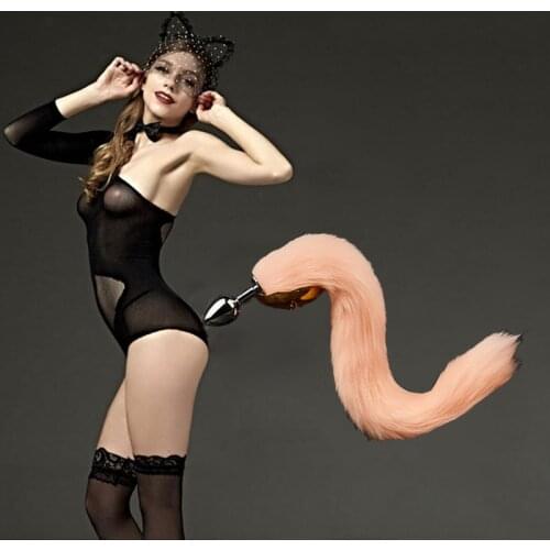 Anal Plug Vibrator Fox Tail Anal Toys For Couple Adult Sex Products Men Stainless Steel Prostate Massager Butt Plug For Women