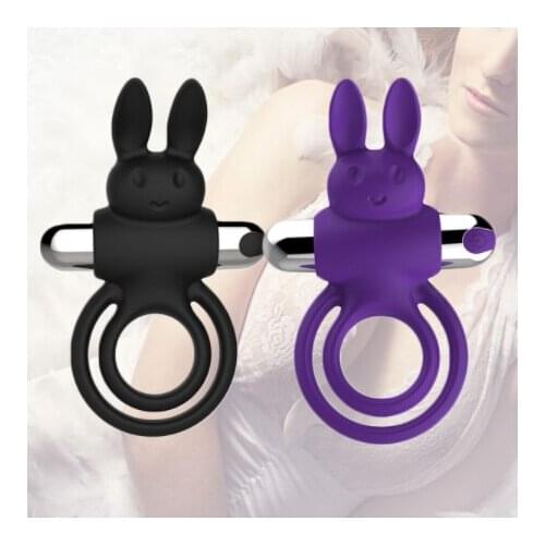 Rabbit Cock Ring Anal Dildo Vibrator Vibrating Penis Ring Vibrators Dildo Delay Ejaculation Prostate Massage Adult Sex Toys