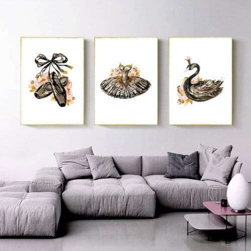 Ballet Art Painting Studio Dance Painting Classroom Training Center Decorative Painting Dance Wall Decoration Home Decor Oil