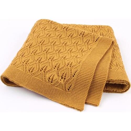 Cotton Baby Blanket Knitted Soft Toddler Blanket Baby Bed Throws Blankets For Travel Blanket 75x100cm