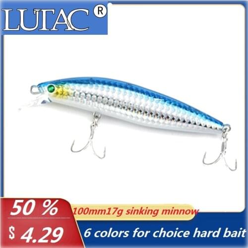 LUTAC New Arrival long casting minnow lure carp Fish tackle lure baits sea Bass Fresh Water Fish gear