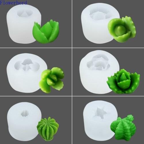 Simulation Plants 3d Meaty Liquid Silicone Mold Succulent DIY Handmade Soap Mold Candle Aroma Mold Chocolate Mold Fondant Tools