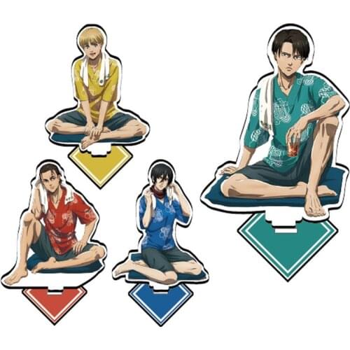 1 Pcs New Anime Attack on Titan Shingeki No Kyojin Eren Jaeger The Final Season Acrylic Stand Figure Model Plate Holder Toys