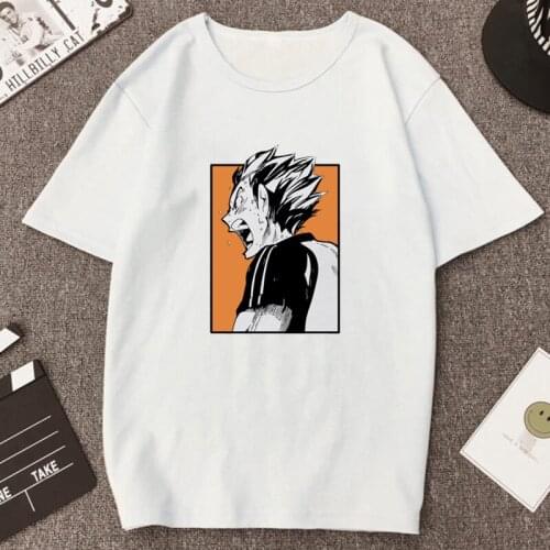 New Japanese Anime Haikyuu Women T Shirt Summer Manga Fly High Karasuno Casual Tops New Style Harajuku O-neck Female Streetwear