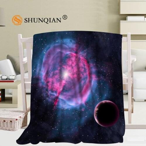 Custom Solar System Clouds Blanket Soft DIY Your Picture Decoration Bedroom Size 56x80Inch,50X60Inch,40X50Inch A7.10
