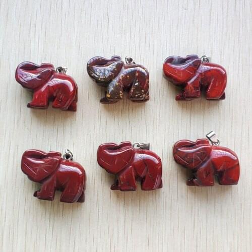Wholesale 6pcs/lot hot sale top quality carved natural rainbow stone elephant charms pendants for jewelry making free