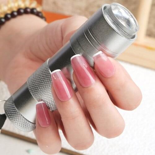 New Portable-Handheld Nail Art UV Press Light For Manicure UV Lamp With 12 Nail Stamp Curing Lamp Quick Dry Lamp Nail Art Tool