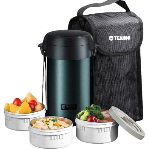 Portable Home Thermos Lunch Box High Quality Stainless Steel Insulated Lunch Box Thermos Thermal Jar Picnic School Office Travel