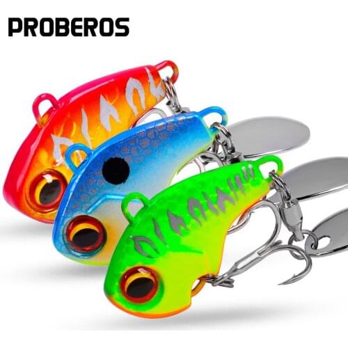 PROBEROS 20PCS Metal Jig Spoon 6-15-28g Sinking Vibration Baits Artificial Vibe Fishing Lures for Bass Pike Perch Fishing