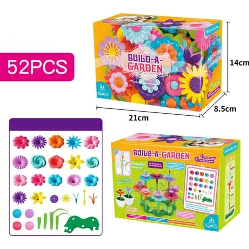 Drop Ship. Flower Garden Building Toys - Build a Bouquet Floral Arrangement Playset