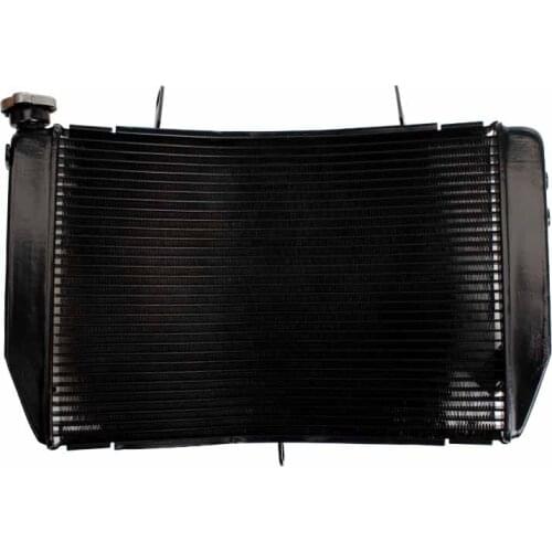 Motorcycle Radiator Cooler Cooling Water Tank For YAMAHA YZF1000 YZFR1 2004 2005 2006 R1 YZF-R1 04 05 06 Aluminum Black