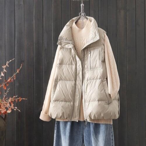 SEDUTMO Winter Fashion Duck Down Vest Women Slim Ultra Light Jackets Casual Autumn Thin Pocket Basic Waistcoat ED1514