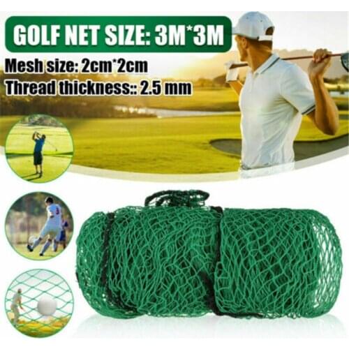 3Mx3M Golf Practice Net Batting Net Heavy Sports Training Aids Polyethylene Golf Net Practicing Golf Ball Practice Training Aids
