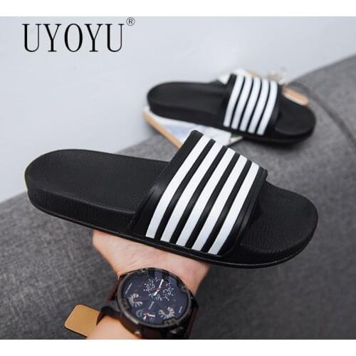 Brand Summer Men Slippers Genuine Leather Flip Flop Strap Beach Women Designer Shoes Mens High Quality Slippers Big Size 38-48