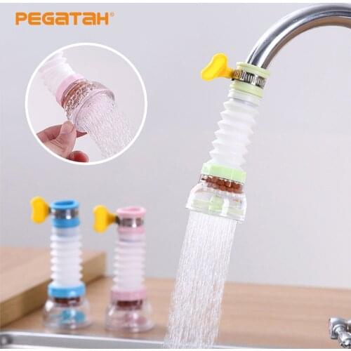 Kitchen Faucet Accessory Splash-Proof Kitchen Water-Saving Water Purification Filter Retractable On Mixer Nozzles