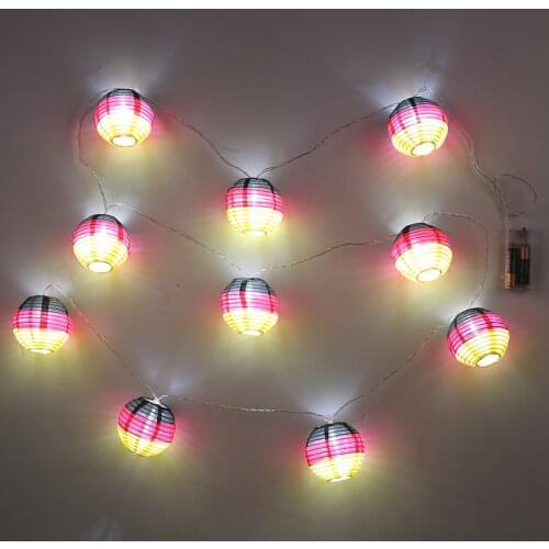 LED String Lights 10 LED Germany Flag Lantern Pendant Lamp Festival Decor Christmas Tree Decoration for Bedroom Garden Courtyard