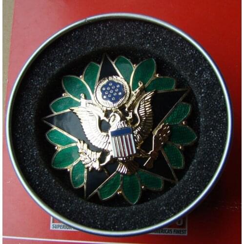 US ARMY DOD GENERAL STAFF OFFICER RANK INSIGNIA MEDAL BADGE PIN with gift box