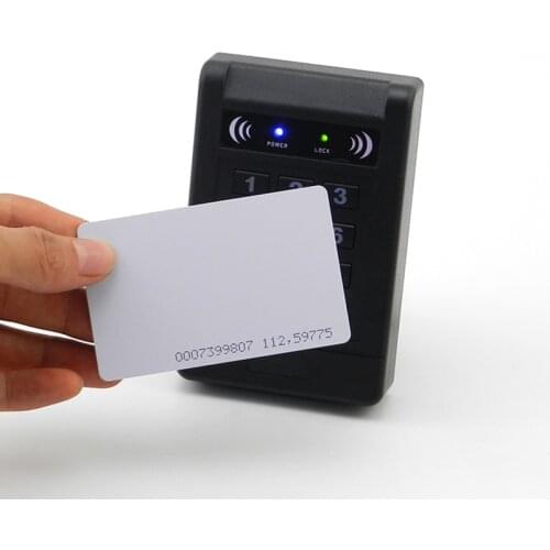 125KHz Security Access Control Keypad, EM ID Keypad Reader with Backlit, Door Access Control, Stand-Alone Keypad, 1000 Users