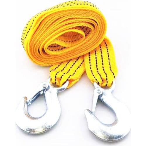 4M Heavy Duty 3 Ton Car Tow Cable Towing Pull Rope Strap Hooks for Nissan Teana X-Trail Qashqai Livina Sylphy Tiida Sunny March