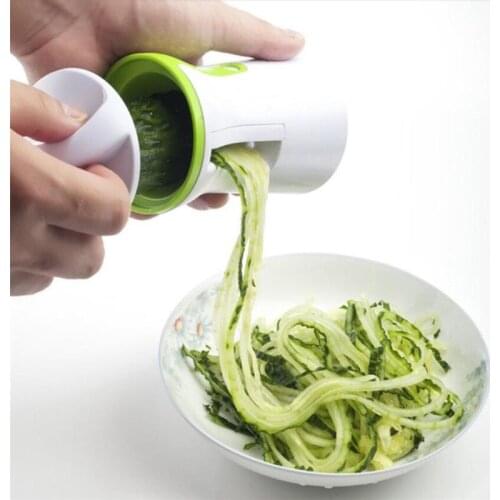Household Stainless Steel Food Cutter Labor Saving Tool For Vegetables And Fruits 4 in 1 Kitchen Tool Accessories Spiral Slicer