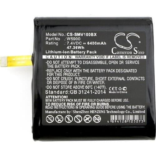 Cameron Sino 5200mAh/6400mAh Battery W5600,W5900 for Sunmi V1