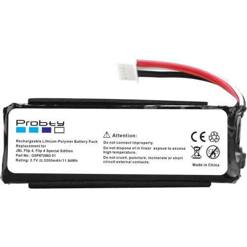 3.7V 3200mAh Battery GSP872693 01 for JBL Charge 4 JBL Flip 4, Flip 4 Special Edition