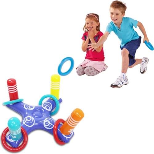 Outdoor Swimming Pool accessories Inflatable Ring Throwing Ferrule Inflatable Ring Toss Pool Game Toy Kids Outdoor Pool Beach