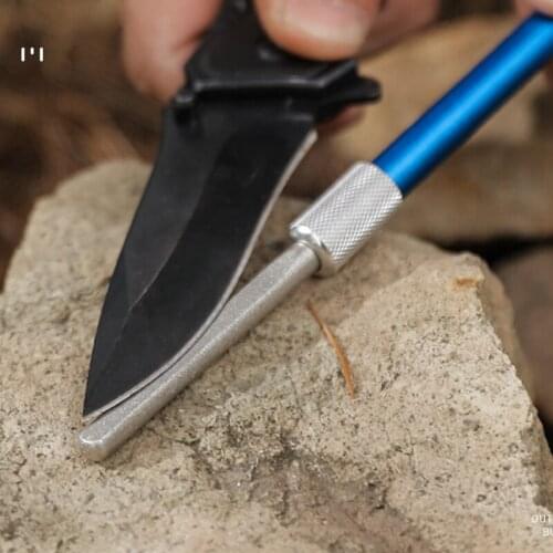 Diamond Retractable Cutter Sharpener Multi-functional Portable Double Ends Cutter Sharpening Pen for Kitchen Outdoor MC889