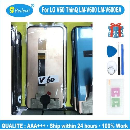 For LG V60 ThinQ V600 LM-V600EA LCD Display Screen Touch Sensor Digitizer Assembly Replacement Accessory