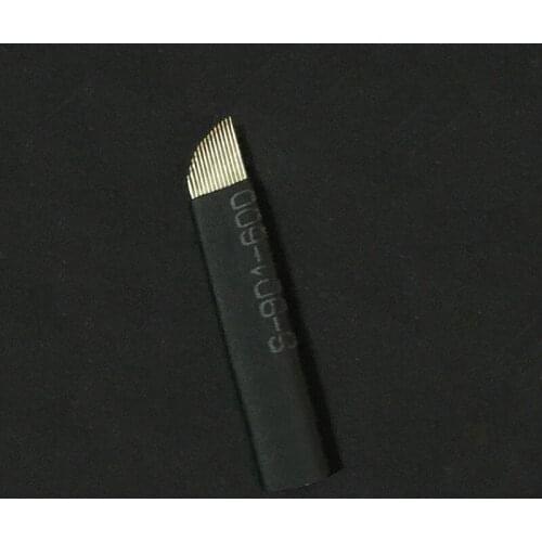 Double Row 14 pins Eyebrow Permanent Makeup needles eye line 3d Microblading make up tattoos flat microblade