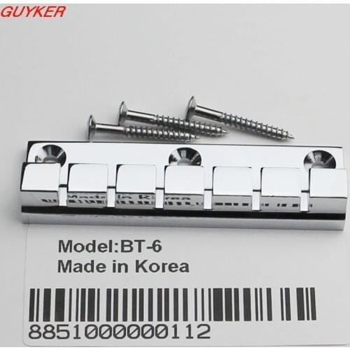 Electric guitar chrome 6 string suitable for double headed SG guitar