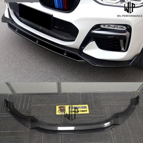 G01 G02 X3 X4 New Style Car body kit Front bumper Two Pieces Front splitter Lip For BMW G01 G02 X3 X4 Car styling