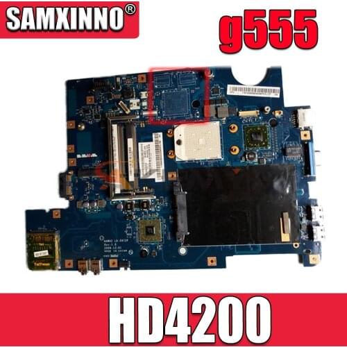 Akemy LA-5972P for Lenovo ideapad g555 laptop motherboard DDR2 free cpu 11S69035134 HD4200 graphics Mainboard