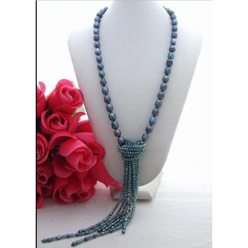 Vogue Beautiful 26" Pearl&Crystal Necklace