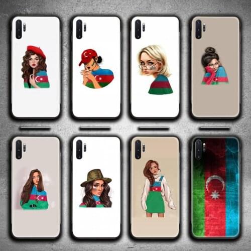 Azerbaijan buta flag fashion girl Phone Case For Samsung Galaxy Note20 ultra 7 8 9 10 Plus lite M51 M21 M31S J8 2018 Prime