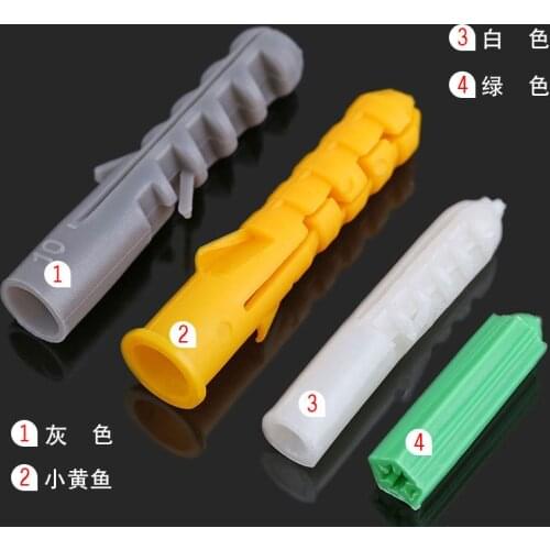 Plastic expansion pipe / expansion pipe / rubber plug / plastic pipe / nylon plunger / anchor plug M6-M14 50PCS