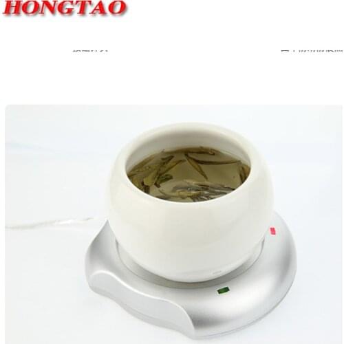 Electric Heated Coasters Tea Coffee Milk Warmer USB Insulation Plate USB Hub + Tea Coffee Electric Warmer Heater Saft