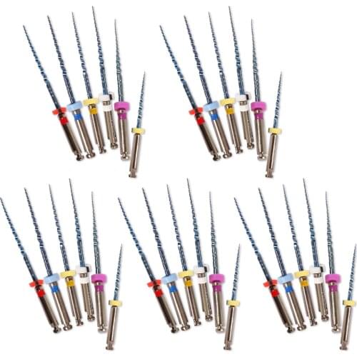 1 Packs (6pcs) Dental Endodontic NiTi Rotary Root Canal Reciprocating File 25mm Engine Use