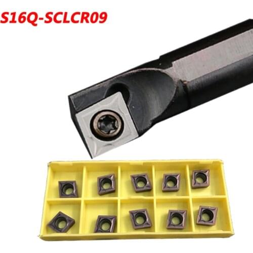 1 pc CNC Cutter tools S16Q-SCLCR09 Internal turning tool Lathe Boring Bar Tool Holder CCMT09T304 CCMT09T308 Carbide Inserts