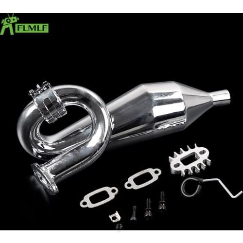 Exhaust Tuned Pipe Fit for 1/5 HPI ROFUN BAHA ROVAN KM BAJA 5B 5T 5SC Toys Games Parts