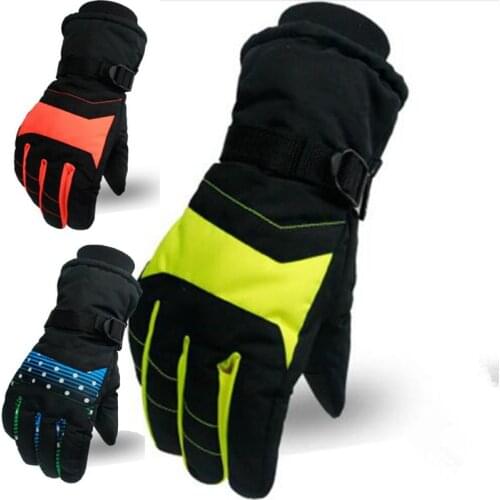 Weimostar Unisex Winter Ski Gloves Anti-Slip Snowboard Thermal Fleece Skiing Climbing Waterproof Motorcycle Snow Gloves