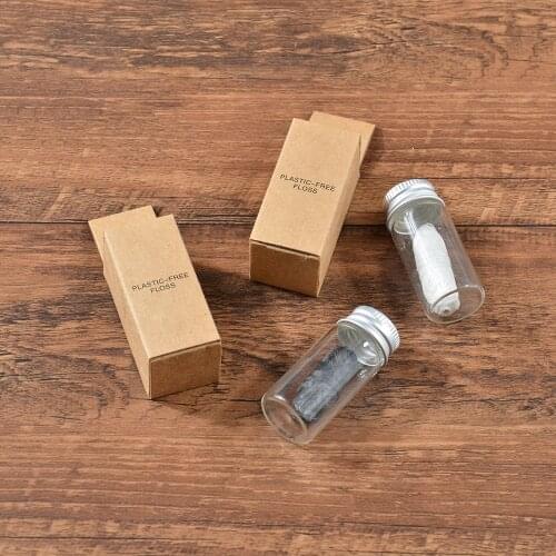 30m Eco-Friendly Dental Flosser Oral Hygiene Teeth Cleaning Wax Mint Flavored Bamboo Dental Floss Spool Toothpick Teeth Flosser